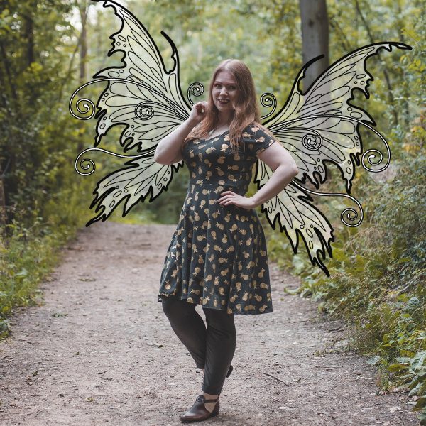 Fairy wings template collection – 5 wing shapes