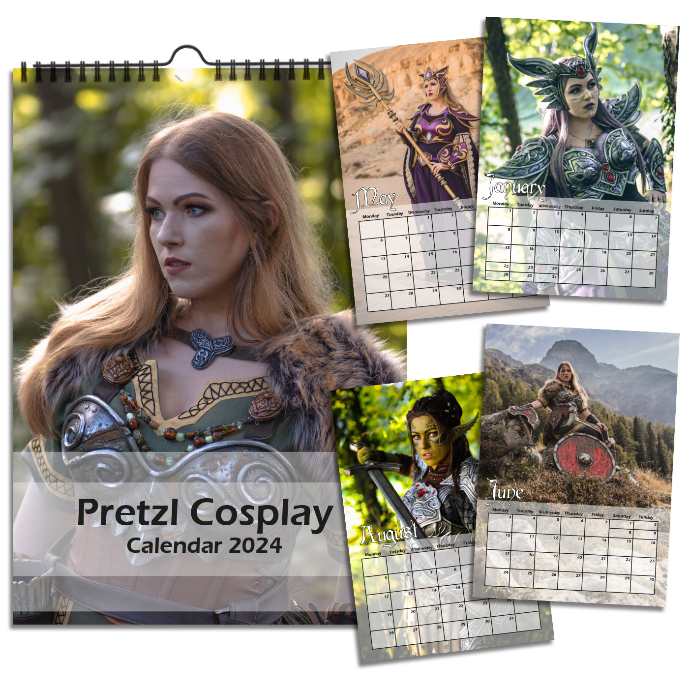 Pretzl Cosplay calendar 2024 Pretzl Cosplay