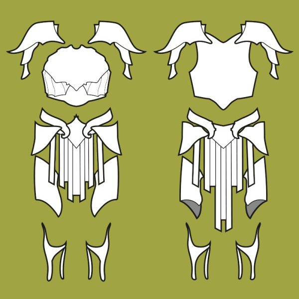 Lae’zel cosplay armor patterns and tutorial