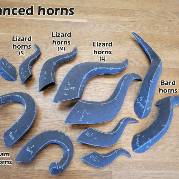 Advanced Foam horns pattern collection – 6 patterns and Instruction Ebook