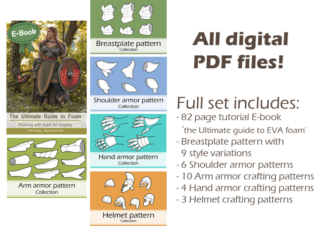 Cosplay foam armor pattern starter kit - Pretzl Cosplay
