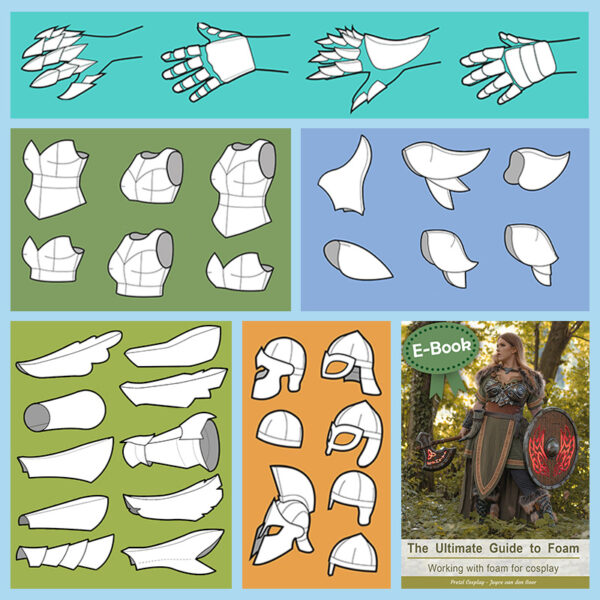 Cosplay foam armor pattern starter kit