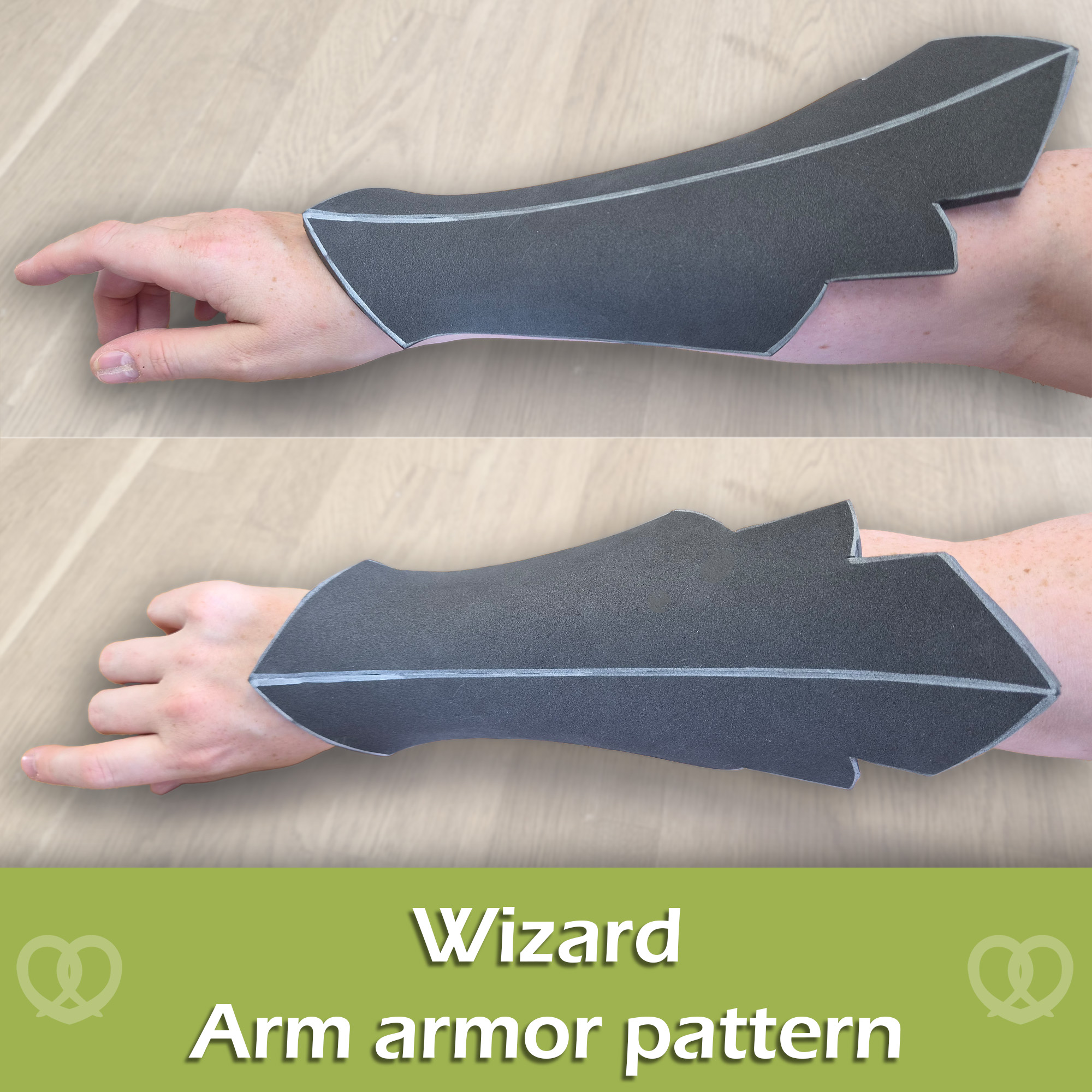 Wizard arm armor pattern