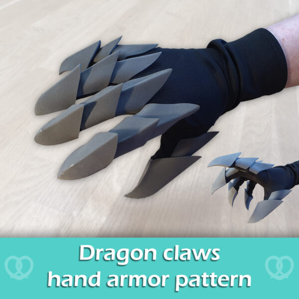 Dragon claws Hand armor pattern